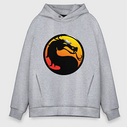 Мужское худи оверсайз Mortal kombat logo