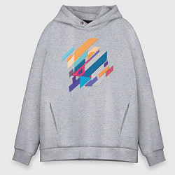 Мужское худи оверсайз Стиль геометрия