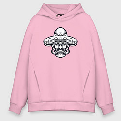 Мужское худи оверсайз Усатый мексиканец