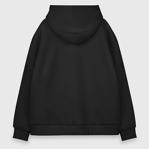 Мужское худи оверсайз Fashion - портрет девушки / Черный – фото 2