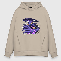 Толстовка оверсайз мужская Моя геройская академия Фумикаге Токоями, цвет: миндальный