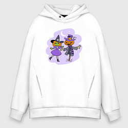 Мужское худи оверсайз Ведьма и пугало