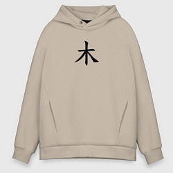 Мужское худи оверсайз Четверг японским иероглифом