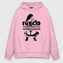 Мужское худи оверсайз Iveco дальнобойщик сексмашина