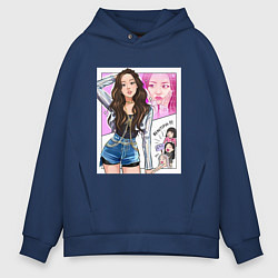 Мужское худи оверсайз Blackpink - Jisoo