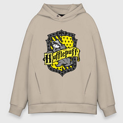 Мужское худи оверсайз Hufflepuff emblem