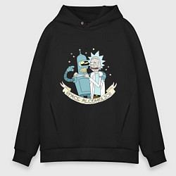 Мужское худи оверсайз Bander and Rick - space alcoholics
