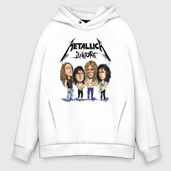 Толстовка оверсайз мужская Metallica juniors - cartoon, цвет: белый