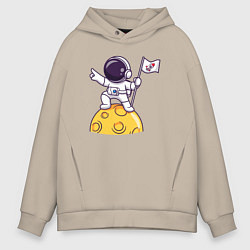 Мужское худи оверсайз Вперёд в космос