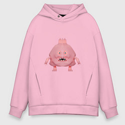 Мужское худи оверсайз Розовый монстр