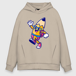 Мужское худи оверсайз Карандаш ученик