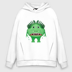 Мужское худи оверсайз Рыдающий зеленый монстр