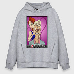 Мужское худи оверсайз Ghostbusters - Egon and Janine