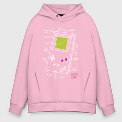 Мужское худи оверсайз Game boy console project