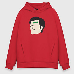 Толстовка оверсайз мужская Марк Разделение, цвет: красный