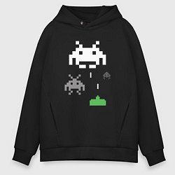 Мужское худи оверсайз Space invaders