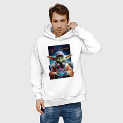 Толстовка оверсайз мужская Star eSports - Yoda, цвет: белый — фото 2