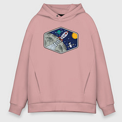 Мужское худи оверсайз Moon rocket