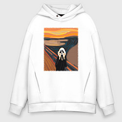 Мужское худи оверсайз Крик картина мунка