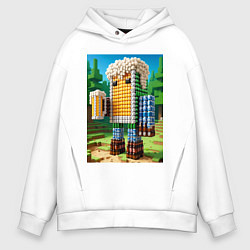 Мужское худи оверсайз Beer dude - Minecraft ai art