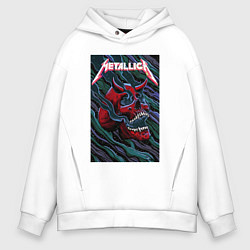 Толстовка оверсайз мужская Metallica The Unforgiven II, цвет: белый
