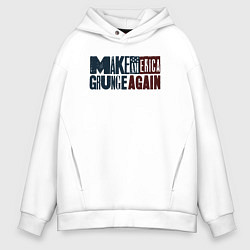 Мужское худи оверсайз Сделаем Америку гранжевой снова