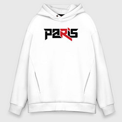 Толстовка оверсайз мужская Paris, цвет: белый