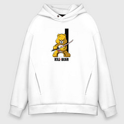 Мужское худи оверсайз Убийственный медведь скатаной пародия Килл Билл
