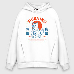 Мужское худи оверсайз Сиба ину , Японский стиль