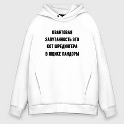 Мужское худи оверсайз Квантовая запутанность