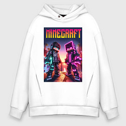 Мужское худи оверсайз Minecraft - neon fantasy ai art