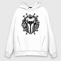 Мужское худи оверсайз Зуб в механике