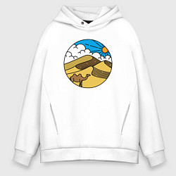 Мужское худи оверсайз Desert camel