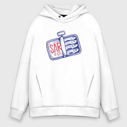 Мужское худи оверсайз Сардины