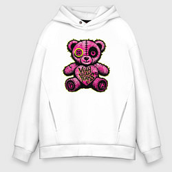 Мужское худи оверсайз Pink bear