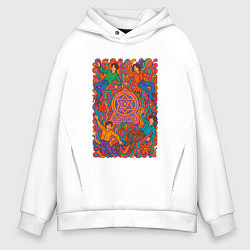 Мужское худи оверсайз Astro психоделический рисунок