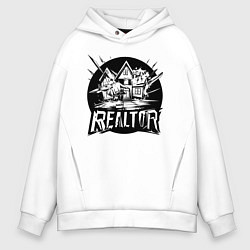 Мужское худи оверсайз Риелтор дом