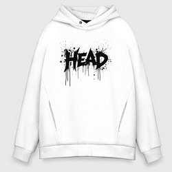 Мужское худи оверсайз Руководитель в брызгах