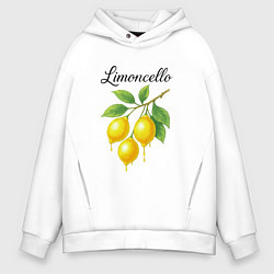 Толстовка оверсайз мужская Limoncello, цвет: белый
