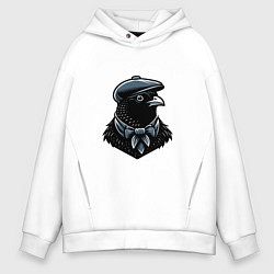 Мужское худи оверсайз Птица в кепке