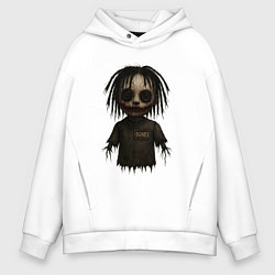 Мужское худи оверсайз Bones хоррор кукла