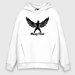 Мужское худи оверсайз Муай Тай: Крылья Победы
