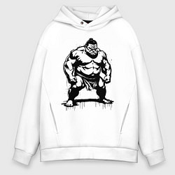 Мужское худи оверсайз Грозный сумоист