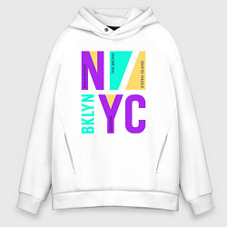 Мужское худи оверсайз Районы в городе Нью-Йорк