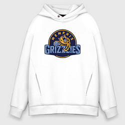 Толстовка оверсайз мужская Memphis Grizzlies - NBA, цвет: белый