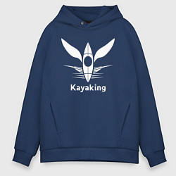 Мужское худи оверсайз Каякинг крылья свободы