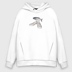 Мужское худи оверсайз Крутая рыба