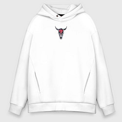 Мужское худи оверсайз Пиксельный череп