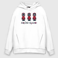 Мужское худи оверсайз Охрана игры в кальмара