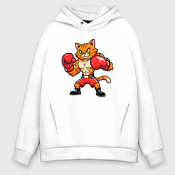 Мужское худи оверсайз Кошак боксер